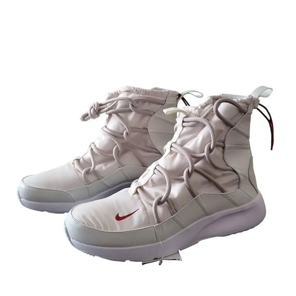 Nike Womens Shoes Beige 8 Tanjun High Rise Bungee Sneakers New